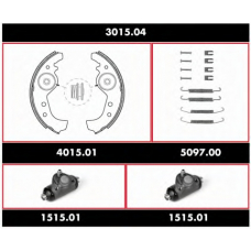 3015.04 WOKING Комплект тормозов, барабанный тормозной механизм