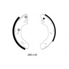 8DB 355 001-371 HELLA PAGID Комплект тормозных колодок