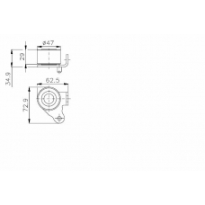 TKR 9860 TIMKEN Натяжной ролик, ремень грм