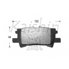 D2250 KAISHIN Комплект тормозных колодок, дисковый тормоз