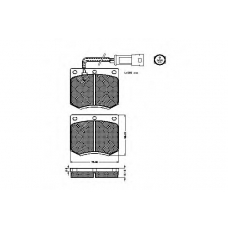 30184 SPIDAN Комплект тормозных колодок, дисковый тормоз