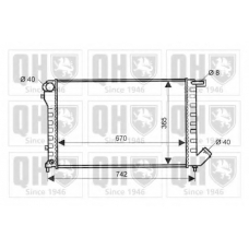 QER2100 QUINTON HAZELL Радиатор, охлаждение двигателя