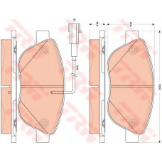 GDB1879 TRW Комплект тормозных колодок, дисковый тормоз