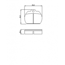 0 986 462 861 BOSCH Комплект тормозных колодок, дисковый тормоз