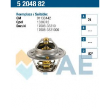 5204882 FAE Термостат, охлаждающая жидкость