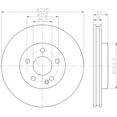 8DD 355 119-591 HELLA Тормозной диск