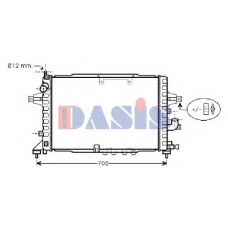 150064N AKS DASIS Радиатор, охлаждение двигателя