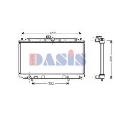 141070N AKS DASIS Радиатор, охлаждение двигателя