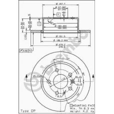 08.1395.40 BREMBO Тормозной диск