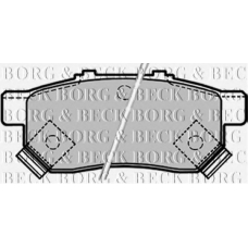 BBP1657 BORG & BECK Комплект тормозных колодок, дисковый тормоз