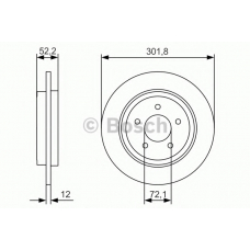 0 986 479 A53 BOSCH Тормозной диск