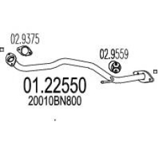 01.22550 MTS Труба выхлопного газа
