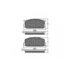 30142 SPIDAN Комплект тормозных колодок, дисковый тормоз