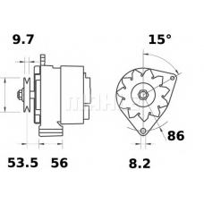 MG 376 MAHLE Генератор