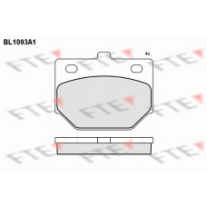 BL1093A1 FTE Комплект тормозных колодок, дисковый тормоз