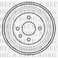 BBR7040 BORG & BECK Тормозной барабан