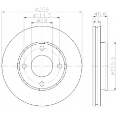 8DD 355 111-501 HELLA PAGID Тормозной диск