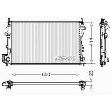 DRM20028 DENSO Радиатор, охлаждение двигателя