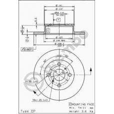 08.5864.10 BREMBO Тормозной диск