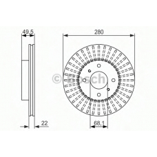 0 986 479 900 BOSCH Тормозной диск