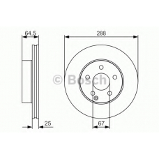 0 986 479 S83 BOSCH Тормозной диск