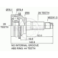 OJ-0451 InterParts Шарнирный комплект, приводной вал