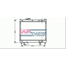 2200111 KUHLER SCHNEIDER Радиатор, охлаждение двигател