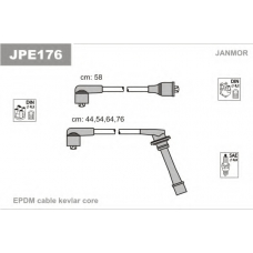 JPE176 JANMOR Комплект проводов зажигания