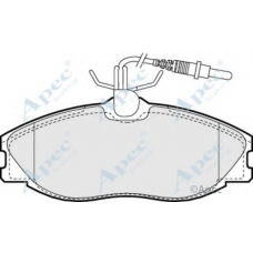 PAD902 APEC Комплект тормозных колодок, дисковый тормоз