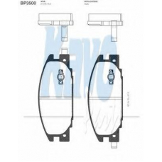 BP-3500 KAVO PARTS Комплект тормозных колодок, дисковый тормоз