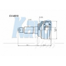 CV-4518 KAVO PARTS Шарнирный комплект, приводной вал