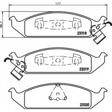 8DB 355 013-281 HELLA Комплект тормозных колодок, дисковый тормоз