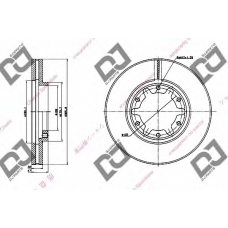 BD1289 DJ PARTS Тормозной диск