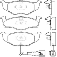 P 85 071 BREMBO Комплект тормозных колодок, дисковый тормоз