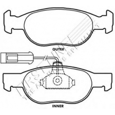FBP3033 FIRST LINE Комплект тормозных колодок, дисковый тормоз