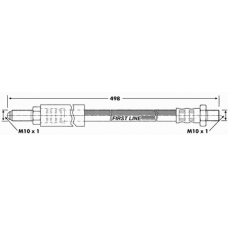 FBH6671 FIRST LINE Тормозной шланг