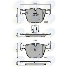 CBP01794 COMLINE Комплект тормозных колодок, дисковый тормоз