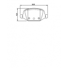 0 986 424 756 BOSCH Комплект тормозных колодок, дисковый тормоз