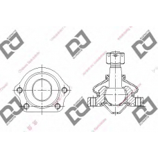 DB1024 DJ PARTS Несущий / направляющий шарнир