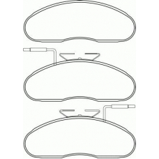 C3004 PAGID Комплект тормозных колодок, дисковый тормоз