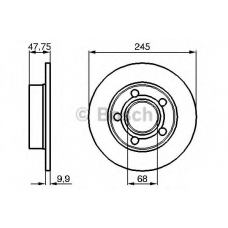 0 986 479 B56 BOSCH Тормозной диск