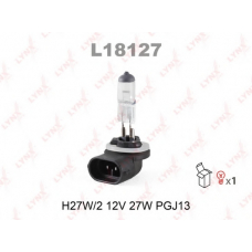 L18127 LYNX L18127 881 12v27w h27w/2 pgj13  (c: 31.8mm) лампа автомоб. lynx