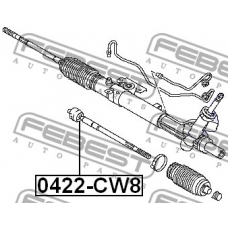 0422-CW8 FEBEST Осевой шарнир, рулевая тяга