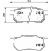 P 28 017 BREMBO Комплект тормозных колодок, дисковый тормоз