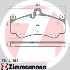 23414.168.1 ZIMMERMANN Комплект тормозных колодок, дисковый тормоз