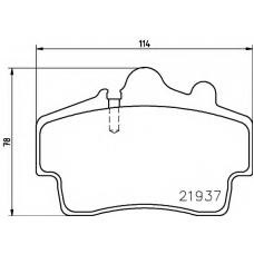 8DB 355 018-471 HELLA Комплект тормозных колодок, дисковый тормоз