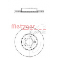 25261 METZGER Тормозной диск