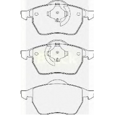 21624 00 701 00 BRECK Комплект тормозных колодок, дисковый тормоз