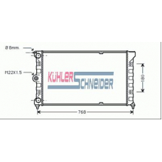 1300161 KUHLER SCHNEIDER Радиатор, охлаждение двигател