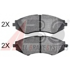 37055 OE ABS Комплект тормозных колодок, дисковый тормоз